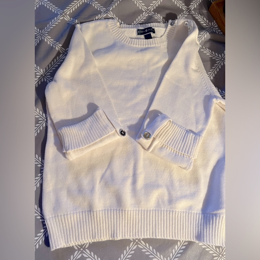 Womens Karen Scott off white sweater size large